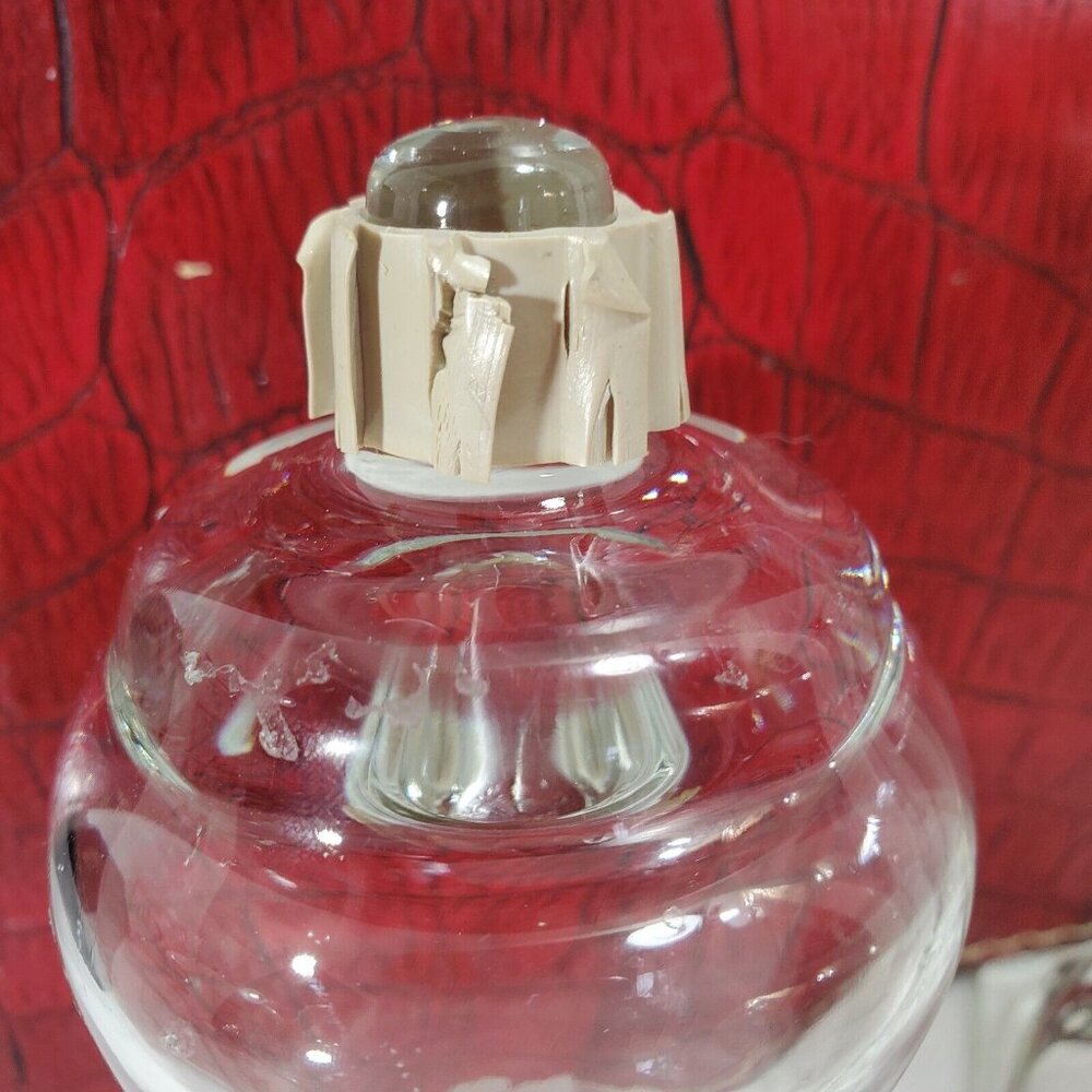 Home Interior Hummingbird Candlestick Holder 11" votive holder etched glass - Picture 6 of 9